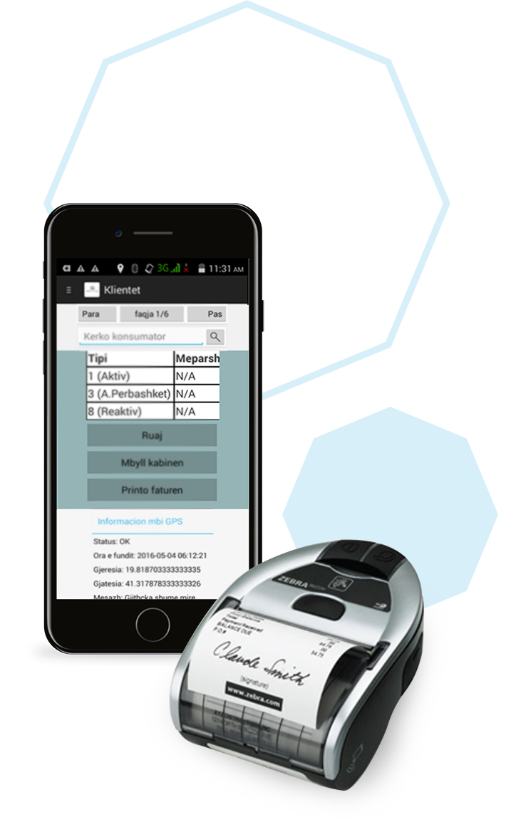 Meters reading and meter data management